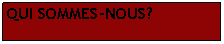 Zone de Texte: QUI SOMMES-NOUS?